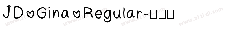 JD Gina Regular字体转换